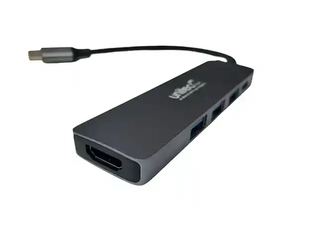 Hub Adaptador Usb C 5 En 1 Con Hdmi 4k Para Windows Y Mac