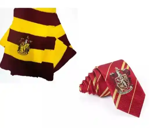 Kit Harry Potter Con Corbata, Barita Magica, Bufanda. Capa Y Gafas Para Adulto Disfraz Halloween