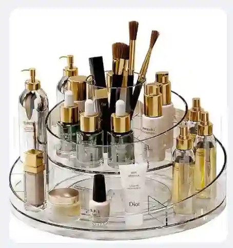 Organizador De Maquillaje Multifuncional Giratorio 360