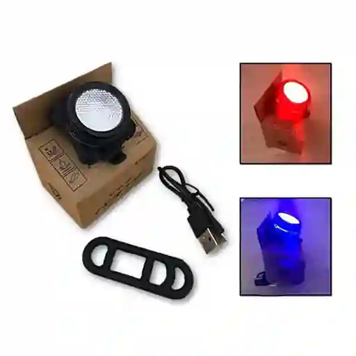Luz Trasera Usb 40lm Ebl-022at (policia)