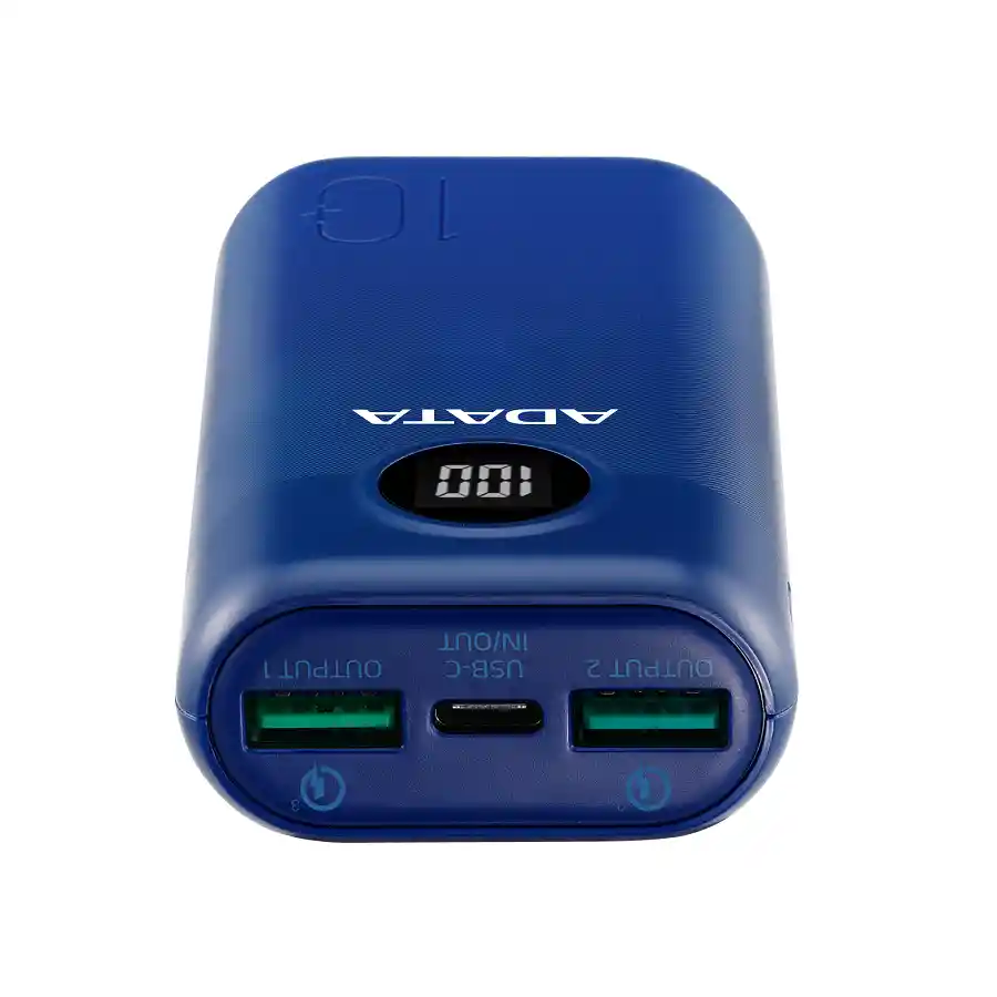 Power Bank 10000mah Multi Carga Rápida Usb-c Adata P10000qcd Azul