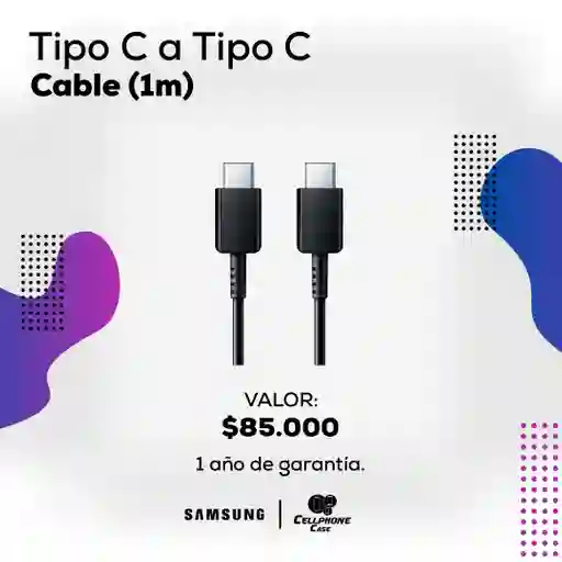 Cable Tipo C A Tipo C 1 Mt