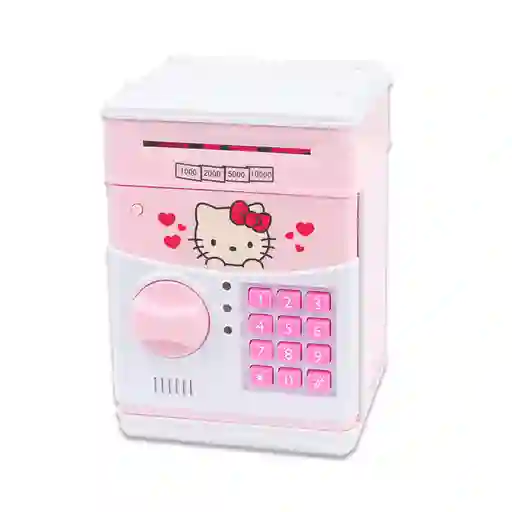 Alcancía Electrónica Caja Fuerte De Kello Kitty Y Doraemon