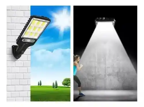 Lampara Led De 30w Para Exterior, Solar Sensor De Movimiento