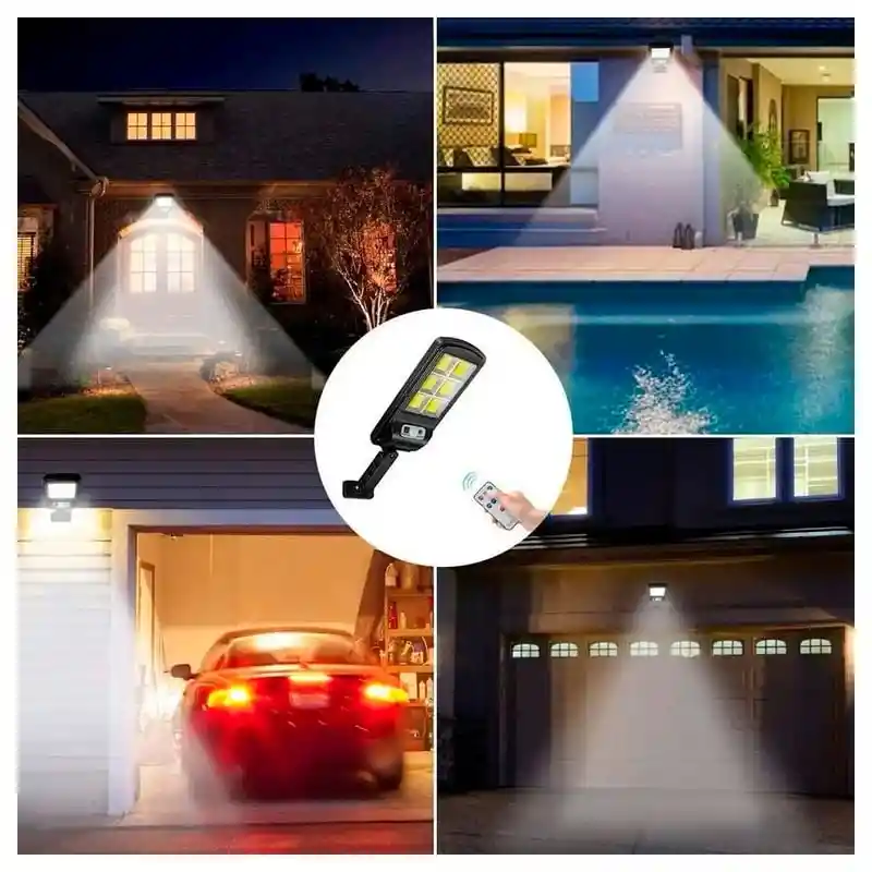Lampara Led De 30w Para Exterior, Solar Sensor De Movimiento