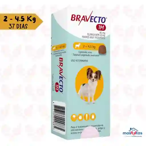 Bravecto Para Perros 1m 2-4.5 Kg