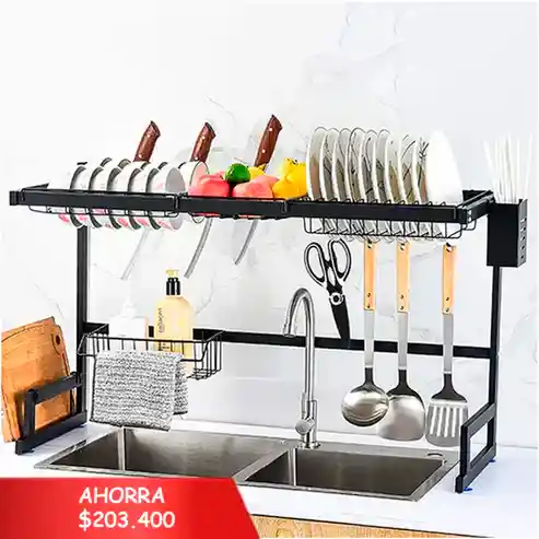 Escurridor Rack De Platos Sobre Fregadero 85cm