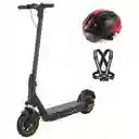 Patineta Eléctrica Inteligente Vel 35 Km/h + Casco Y Chaleco