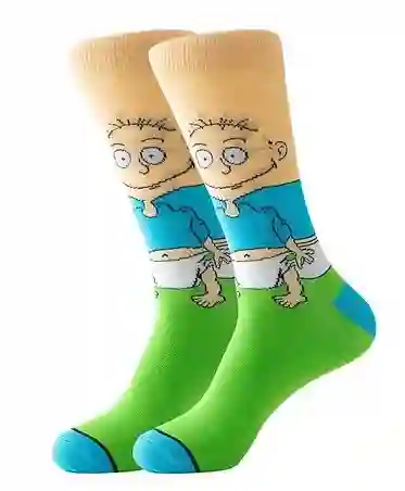 Regalo Calcetines Divertidos Animados Tommy Pickles Rugrats - Medias Adulto