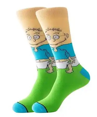 Regalo Calcetines Divertidos Animados Tommy Pickles Rugrats - Medias Adulto