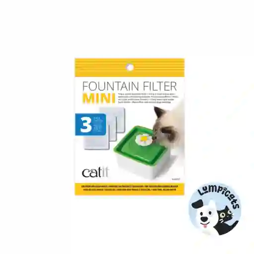 Catit Repuesto Filtro Para Fuente De Agua Mini Flores 1.5l - 3 Unds