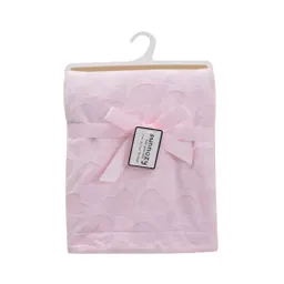 Cobija Con Diseño En Relieve Para Bebés, Manta Suave De Colores, Ligera, Cómoda Y Cálida Para Recién Nacido Rosa - Corazones