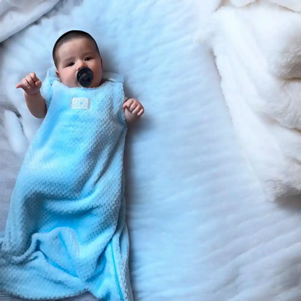 Saco De Dormir Tipo Cobija Para Bebé, Sin Mangas, Tela Antialérgica, Cálida Para Tu Bebé Rosa 0 A 6 Meses - Emebe