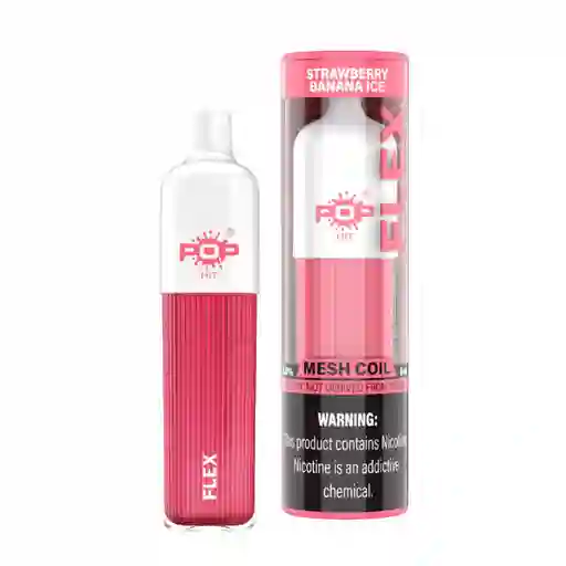 Pop Hit Flex 3000 Puffs - Strawberry Banana Ice
