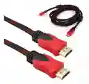Cable Hdmi 1.5mtrs Mallado Alta Definición Full Hd