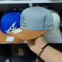 Gorra Los Angeles Dodgers Gris Con Visera Café