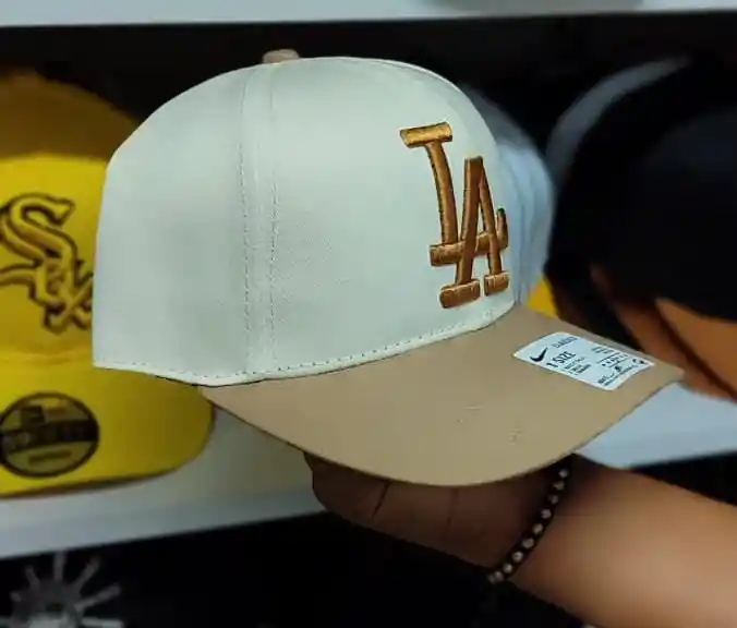 Gorra De Los Los Angeles Dodgers (beige Y Caqui) – Edición Especial