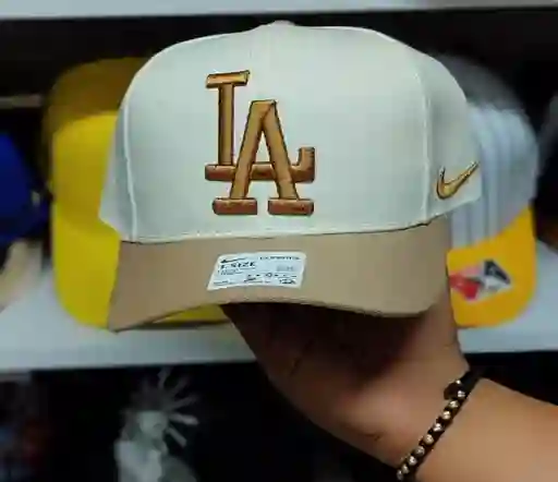 Gorra De Los Los Angeles Dodgers (beige Y Caqui) – Edición Especial