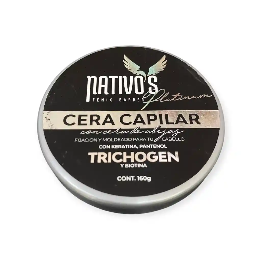 Cera Capilar Platinum Con Cera De Abejas Nativos X 160g