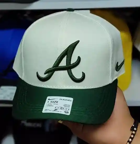 Gorra Clásica Atlanta Braves Verde Y Blanco