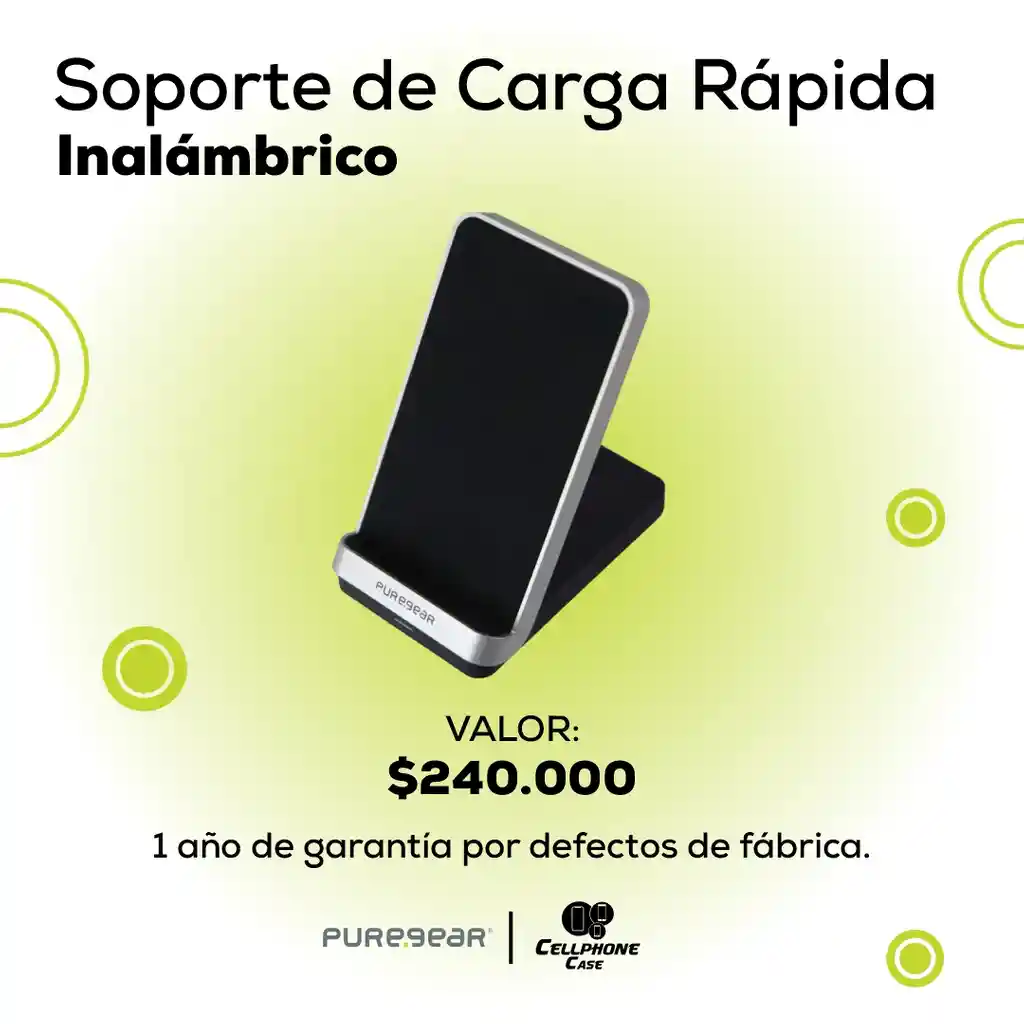 Soporte De Carga Rápida Inalámbrico