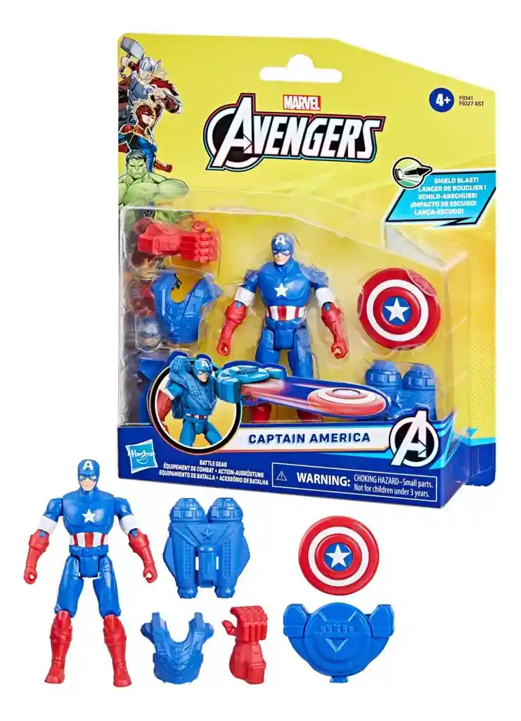 Marvel Avengers - Figura De Capitán América Con Equipamiento F9341