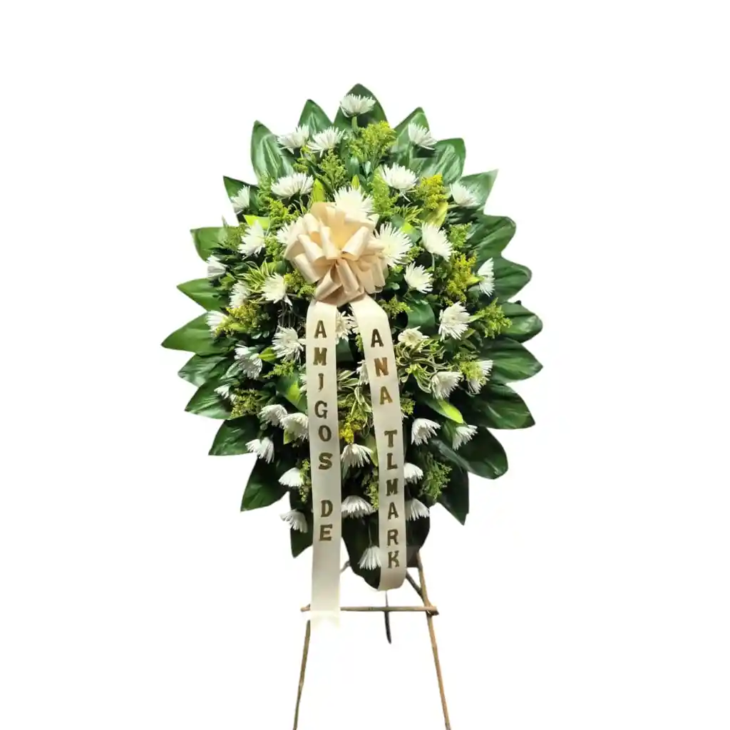 Arreglo Funebre Pedestal En Crisantemos
