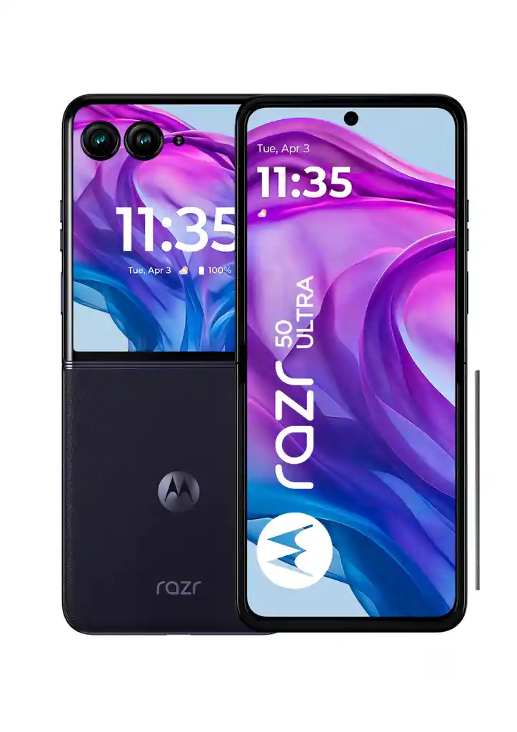 Motorola Razr 50 Ultra, Pantalla 6.9" Fhd Poled, Snapdragon 8s Gen 3, Almacena 512gb, Ram 12gb, Android 14, Camara Trasera 2, Dual Sim, Azul Medianoche, 5g