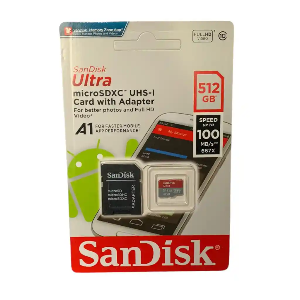 Sandisk Memoria Micro Sd 512 Gb Clase 10 Original