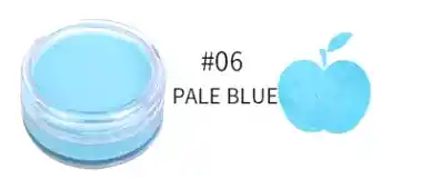 Pinta Carita Azul Claro Cara Y Cuerpo Pintura Neón Pintucarita Disfraz Halloween