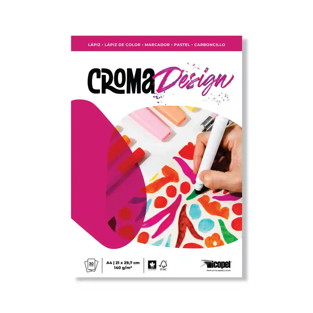 Block Croma Design - 140 G - A4 X 30 Hjs