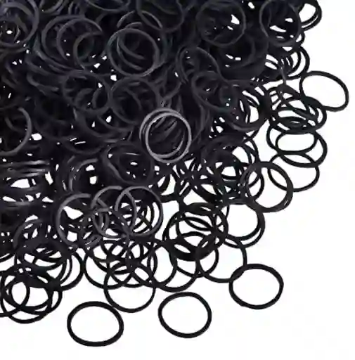 Paquete De Cauchos O Bandas Para El Cabello - Negros