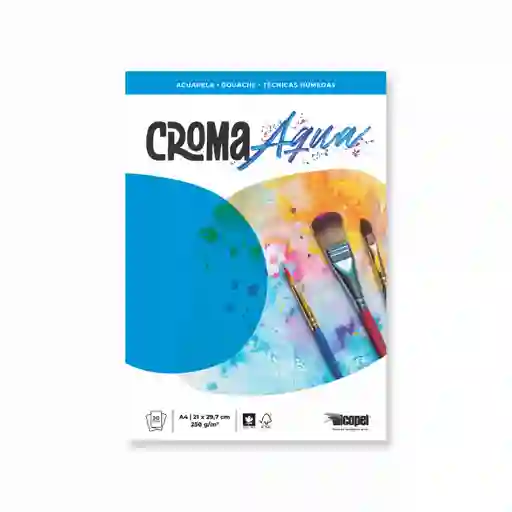 Block Croma Aqua 250 G - A4 X 20 Hjs