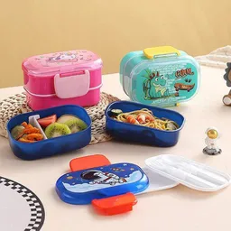 Mini Porta Comida Niños Lonchera Plastica Libre Bpa