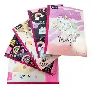 Cuaderno Cosido Niña Cuadros 50h