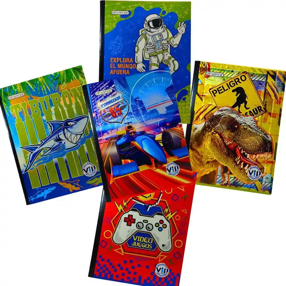 Cuaderno Cosido Niño Cuadros 100h