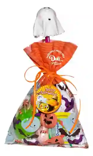 Bolsa Halloween Fantasma Con Dulces Adro