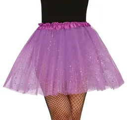 Falda Tutu Lila Escarchado Halloween