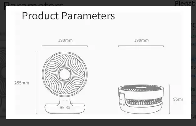 Ventilador Abanico Electrico Plegable Recargable Con Luz Led