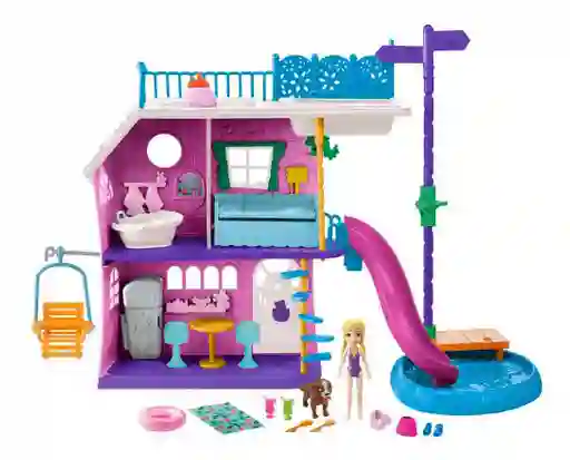 Polly Pocket Pollyville Casa Del Aventuras Del Arbol