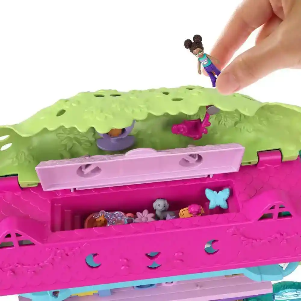 Polly Pocket Pollyville Casa Del Aventuras Del Arbol