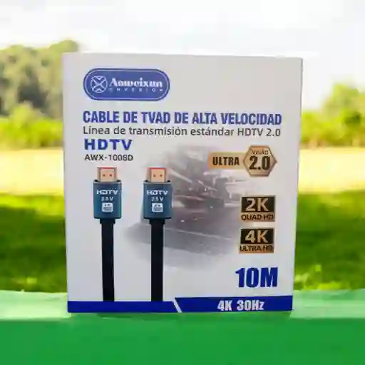 Cable Hdmi 10 Metros Alta Definición Hd 1080p Velocidad 4k