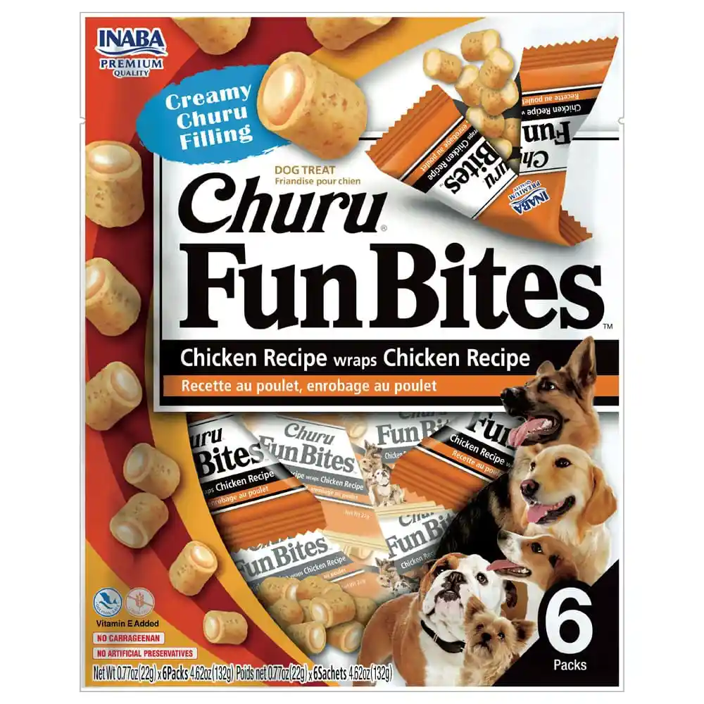 Churu Fun Bites Para Perro De Pollo X6uni