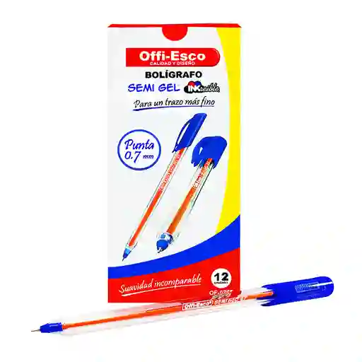 Boligrafo Azul Offi-esco