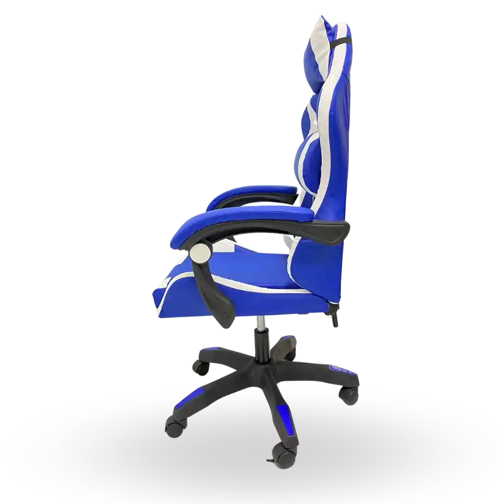 Silla Gamer Ergonómica Azul/blanco En Oferta