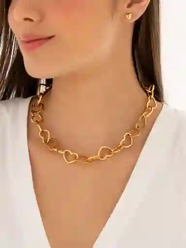 Ave María Choker Cadena Corazón By Jose Y Cami