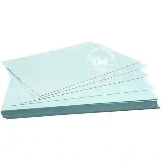 Paquete Ficha Bibliografica X 100 Unidades Azul