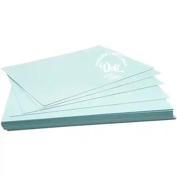 Paquete Ficha Bibliografica X 100 Unidades Azul