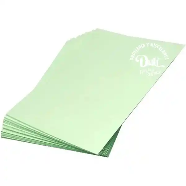 Paquete Ficha Bibliografica X 100 Verde