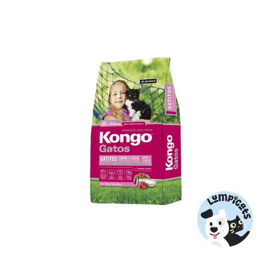 Kongo Gatitos Carne Y Leche Bolsa 1 Kg